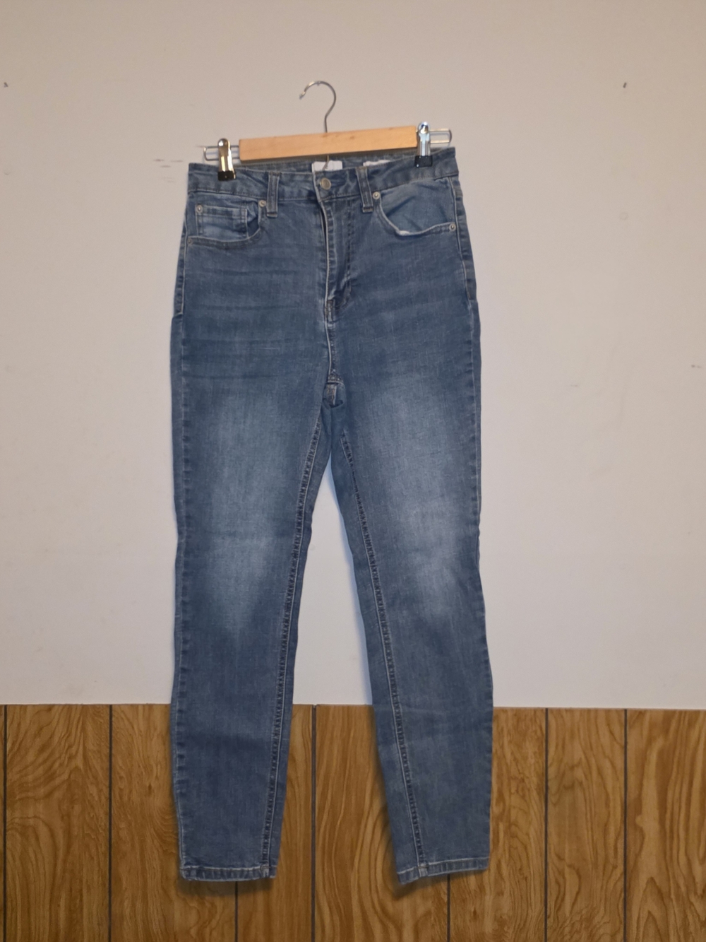 True Craft Skinny Jeans in Faded Blue Wash